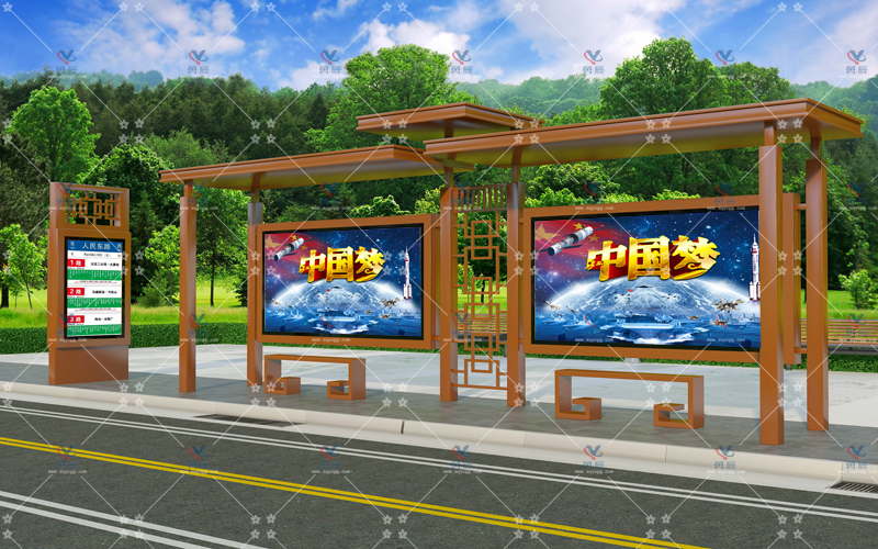 仿古候车亭YCHF-009